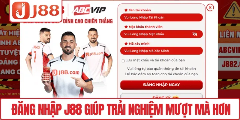 Đăng Nhập J88 An Toàn, Trải Nghiệm Giải Trí Mượt Mà 2 Đăng nhập J88 giúp trải nghiệm mượt mà hơn